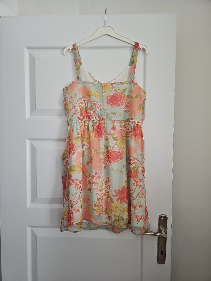 Çiçek Desenli Bohem Mini Elbise - Görsel 5