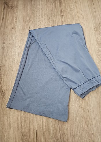 mavi Bol Kesim Kadın Pantolon - Görsel 5