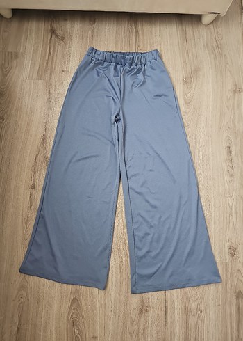 mavi Bol Kesim Kadın Pantolon - Görsel 2