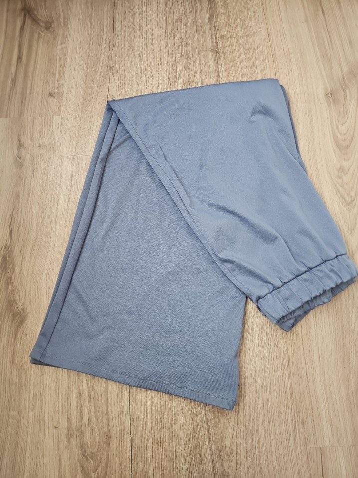 mavi Bol Kesim Kadın Pantolon - Görsel 5