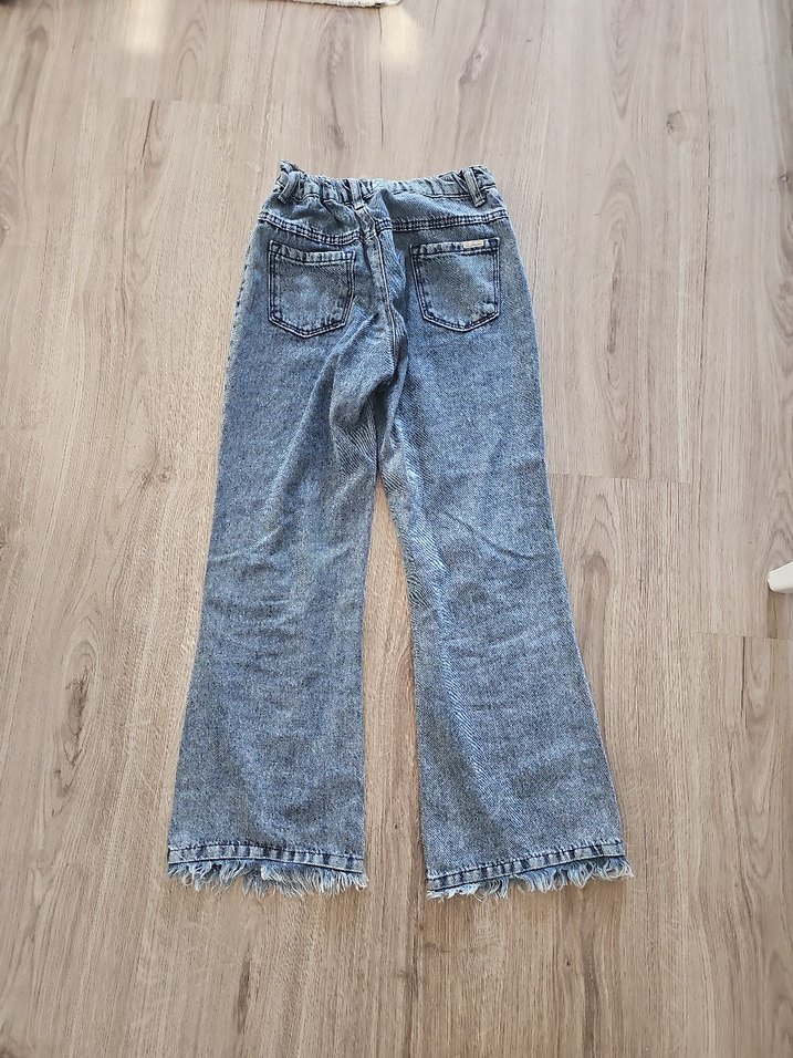 Mavi kız çocuk Pantolon - Görsel 5