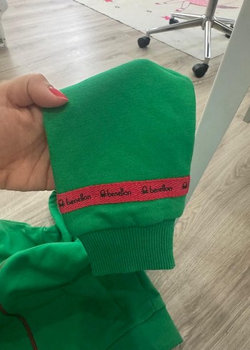 Kadın Yeşil Fermuarlı Sweatshirt - Görsel 12