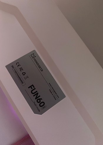 Akko Monsgeek Fun60 Beyaz Oyuncu Klavyesi - Görsel 6