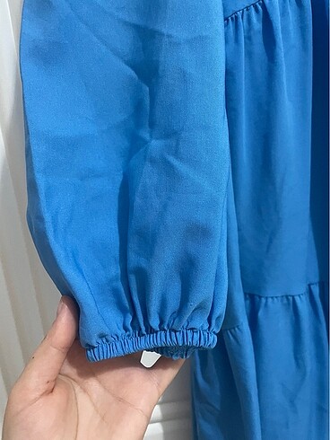 38 Beden mavi Renk Elbise