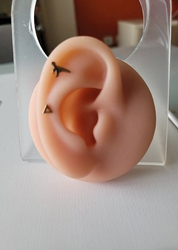 paslanmaz çelik rose çivi piercing küpe - Görsel 16