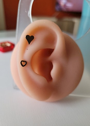 paslanmaz çelik rose çivi piercing küpe - Görsel 18