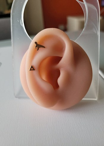 paslanmaz çelik rose çivi piercing küpe - Görsel 17