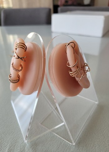 rose sıkıştırmalı earcuff küpe - Görsel 3