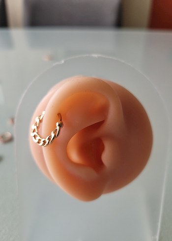 paslanmaz çelik rose halka piercing küpe - Görsel 5