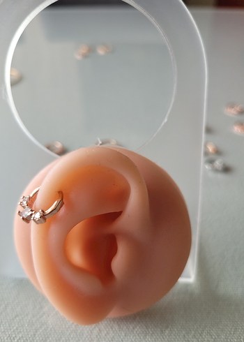 paslanmaz çelik rose halka piercing küpe - Görsel 7