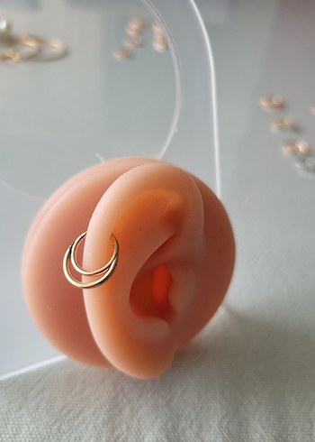 paslanmaz çelik rose halka piercing küpe - Görsel 11