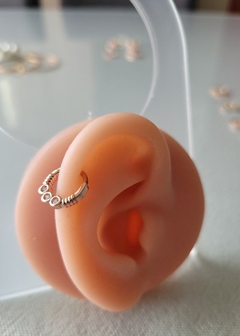 paslanmaz çelik rose halka piercing küpe - Görsel 10