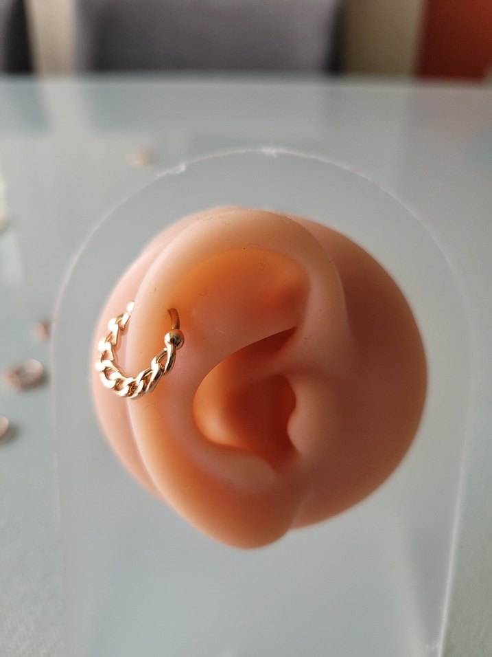 paslanmaz çelik rose halka piercing küpe - Görsel 5