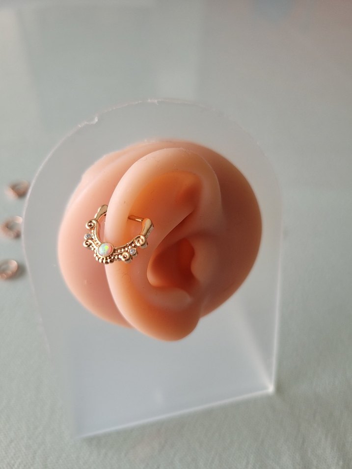 paslanmaz çelik rose halka piercing küpe - Görsel 4