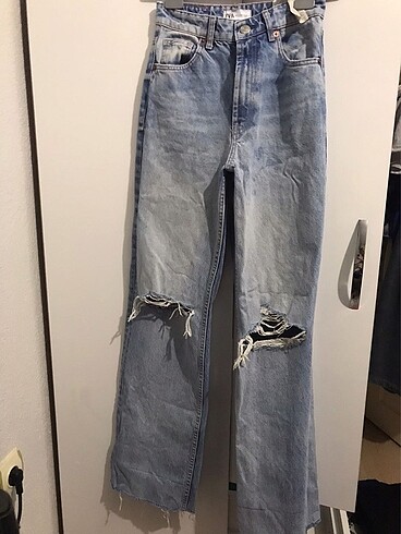 34 Beden Zara straight kesim jean