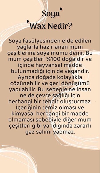 Diğer Soya ve parafin farkı