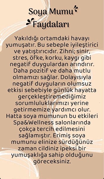  Beden Soya ve parafin farkı