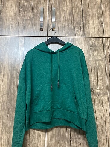Yeşil sweatshirt
