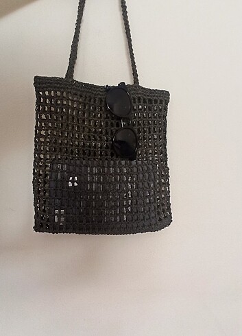 Mango Hasır tote çanta 
