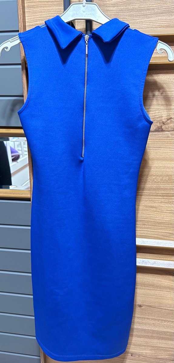 Mavi Kadın Kolsuz  Elbise - Görsel 2