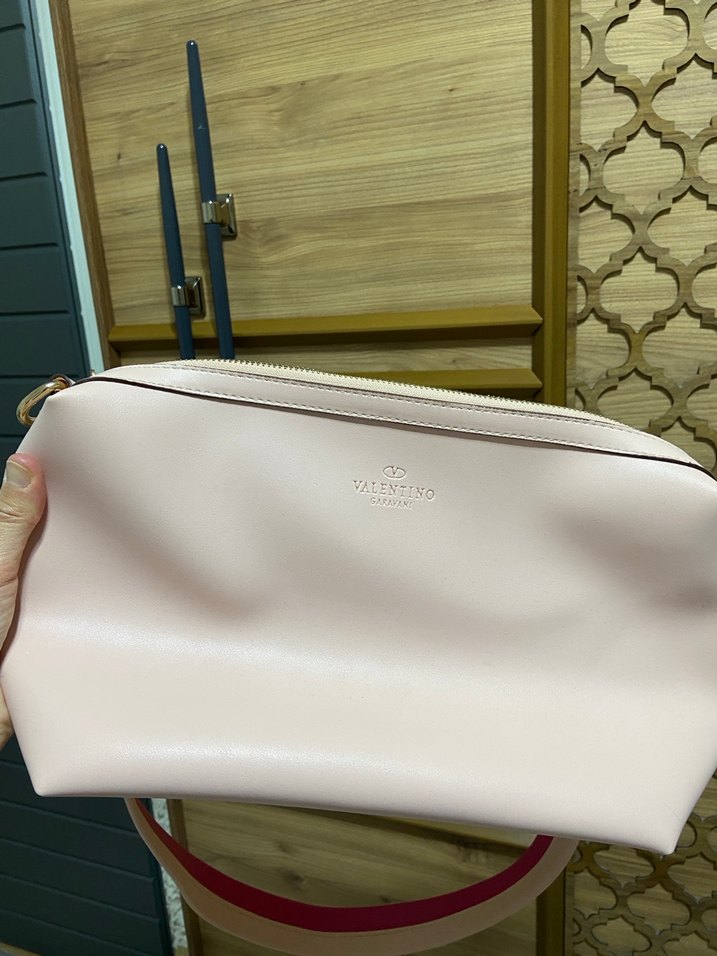 Pembe Deri Kadın Omuz Çantası - Görsel 3