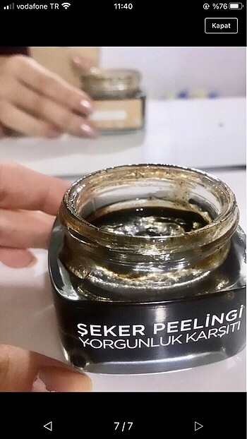  Beden Loreal Paris şeker peeling yorgunluk karşıtı