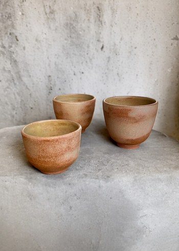 Bej Pastel Seramik Bardak Seti - Görsel 3