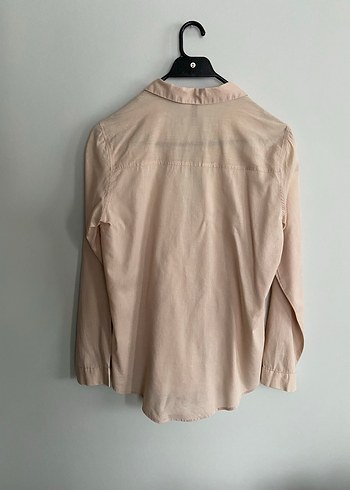 Bej Uzun Kollu Keten Gömlek - Görsel 3