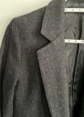 Gri Düğmeli Kadın Blazer Ceket - Görsel 3