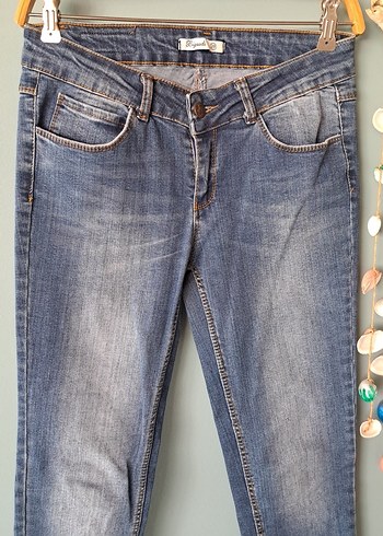 Diğer Kadın Gri Mavi Fit Denim Jean