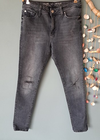 Gri Kadın Denim Pantolon