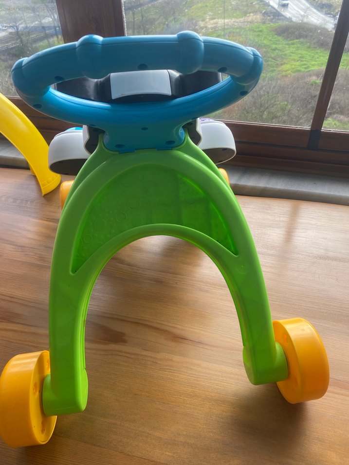 Fisher price Renkli Zebralı Bebek Yürüteci - Görsel 3