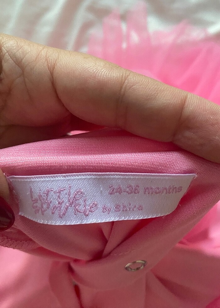 Çocuk tütülü pembe abiye - Görsel 4