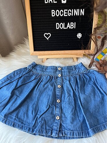 İdilbaby mamino mavi kot etek