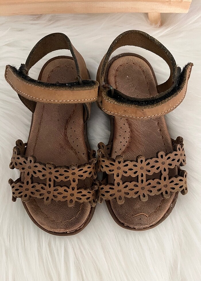 Hakiki deri sandalet - Görsel 2