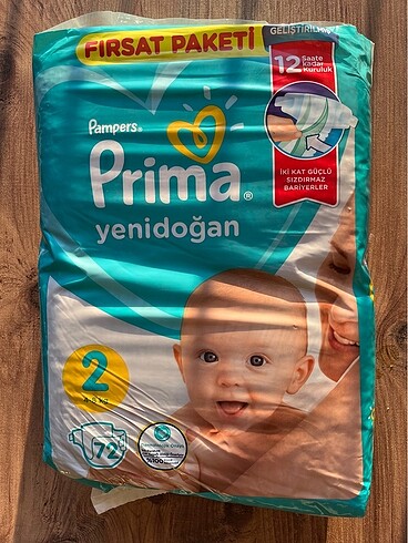 Pampers prima yenidoğan 72 adet