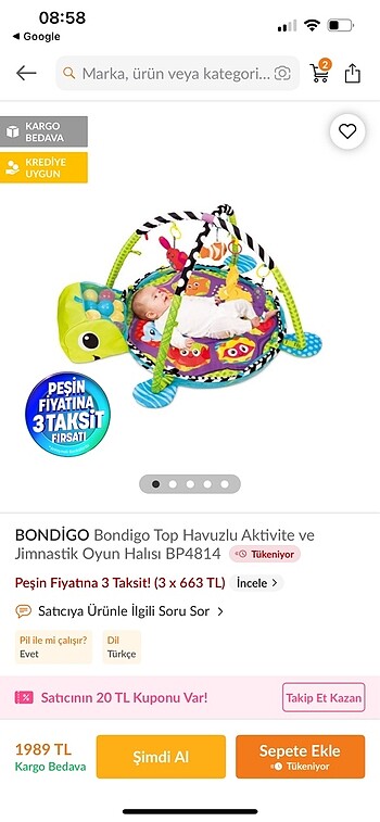 Bondigo oyun aktivite halısı - Görsel 6