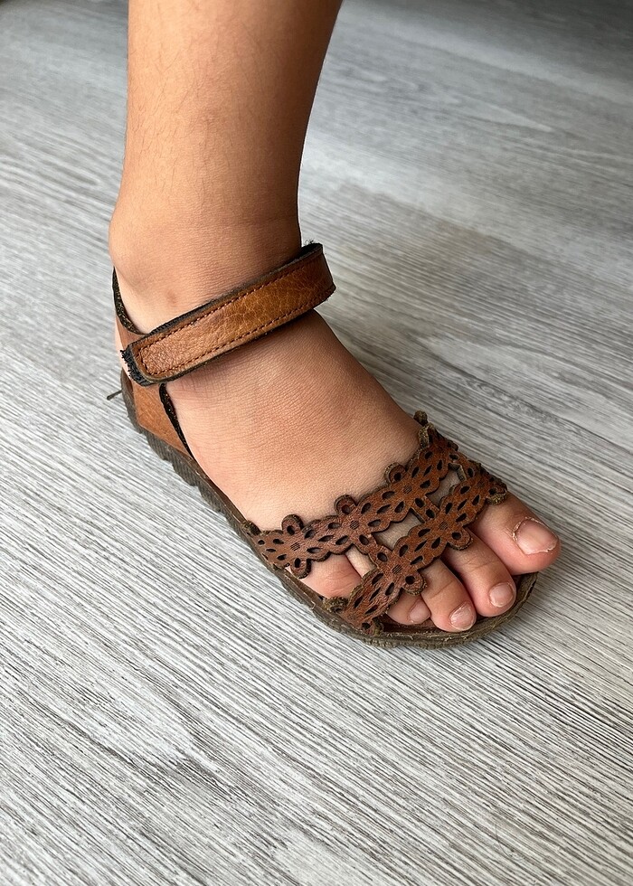 Hakiki deri sandalet - Görsel 3