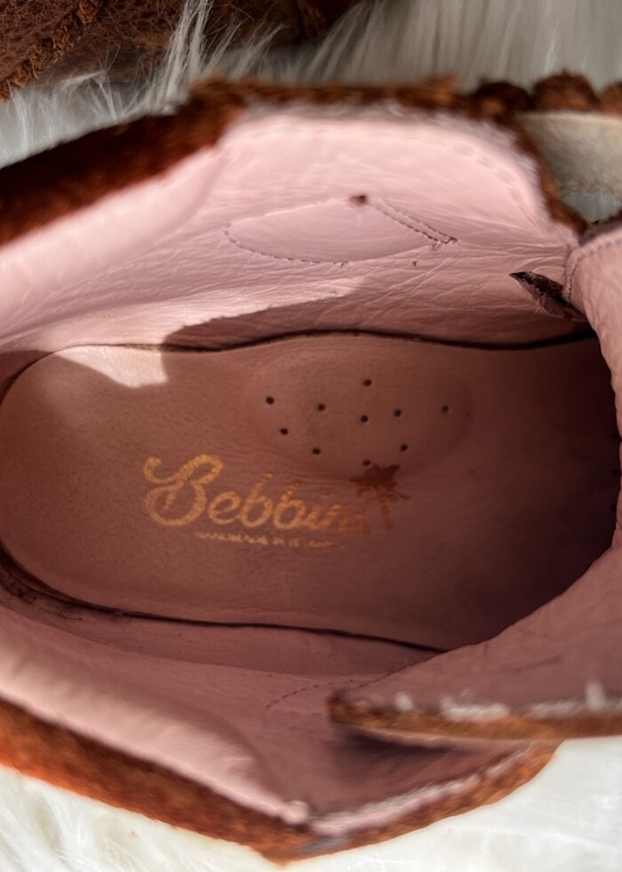 Bebbini Hakiki deri kız çocuk bot - Görsel 4