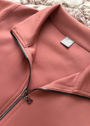 Fermuarlı Pembe Kadın Takım Eşofman - Görsel 2