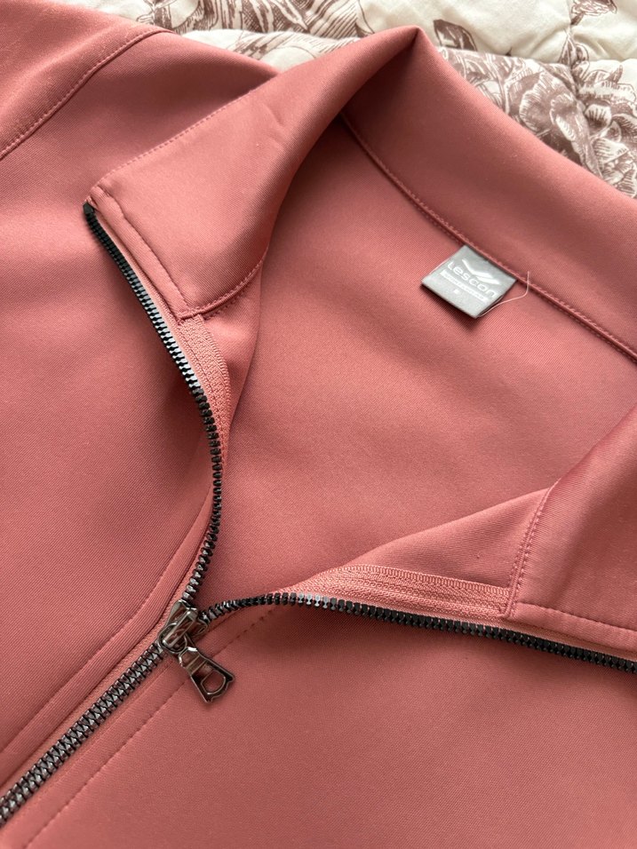 Fermuarlı Pembe Kadın Takım Eşofman - Görsel 2