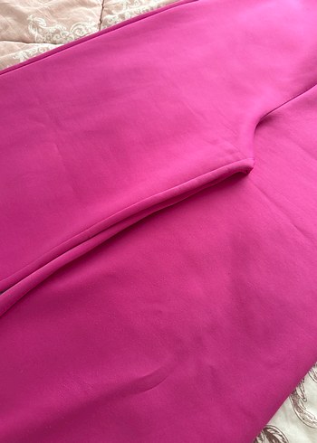 Pembe Düğmeli Kadın Takım Elbise - Görsel 4