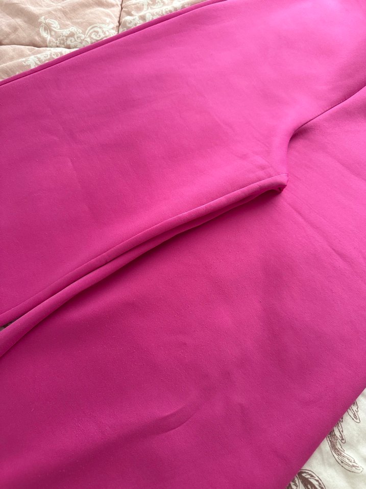 Pembe Düğmeli Kadın Takım Elbise - Görsel 4