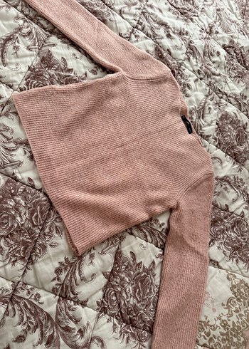 Pembe Triko Kadın Kazak - Görsel 3