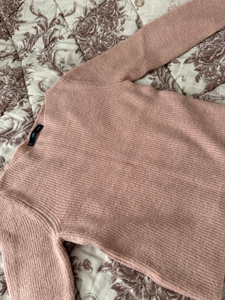 Pembe Triko Kadın Kazak - Görsel 2