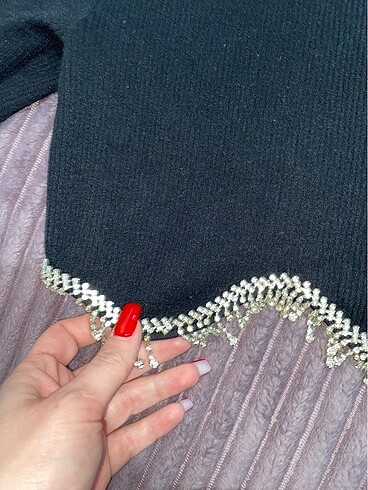 Zara taşlı body - Görsel 2