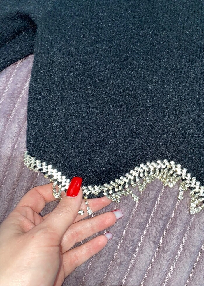 Zara taşlı body - Görsel 2