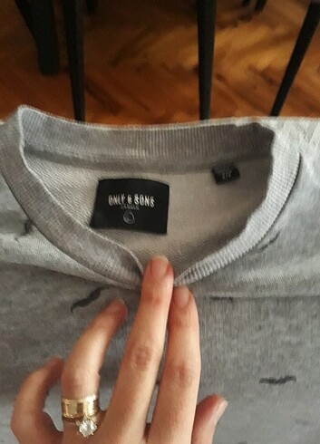 s Beden gri Renk Erkek sweatshirt 