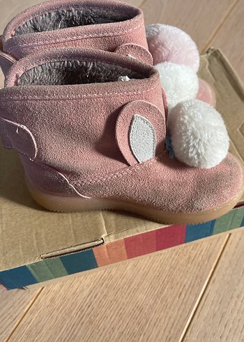 Vicco Kız Çocuk Pembe Kürklü ışıklı Bot