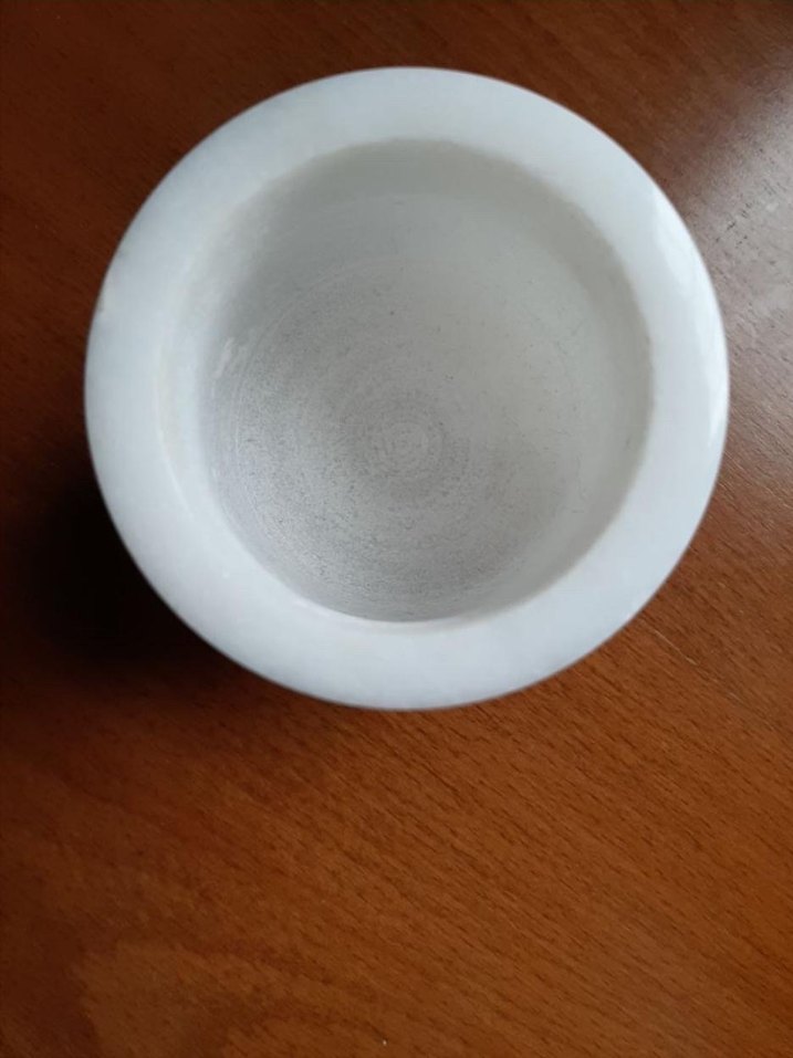 Gerçek mermer kalemlik/mumluk/obje - Görsel 2